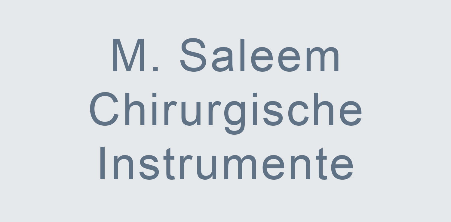 M. Saleem Chirurgische Instrumente