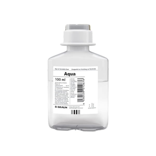 AQUA AD injectabilia B. Braun Injektionslösung 20 x 100 ml